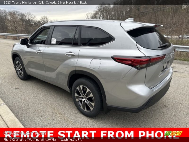 Celestial Silver Metallic / Black 2023 Toyota Highlander XLE