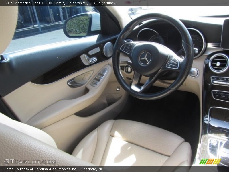 Polar White / Silk Beige/Black 2015 Mercedes-Benz C 300 4Matic