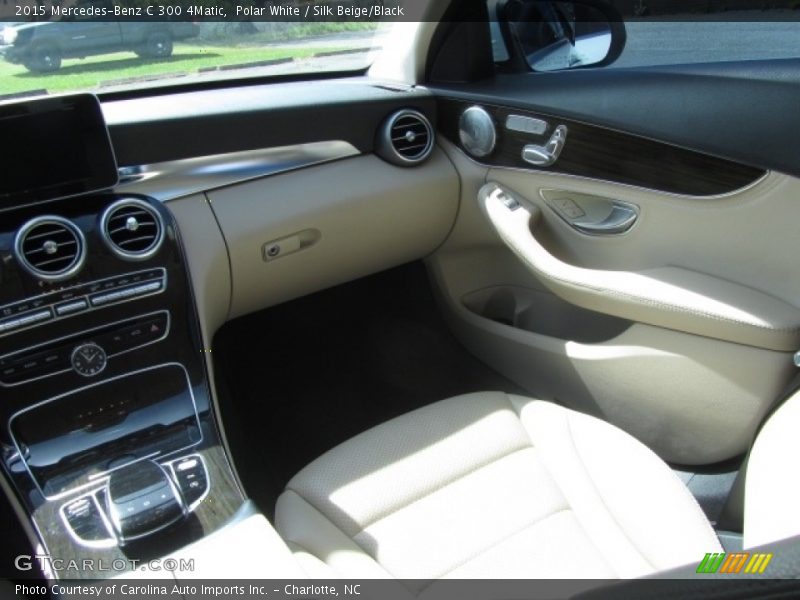 Polar White / Silk Beige/Black 2015 Mercedes-Benz C 300 4Matic