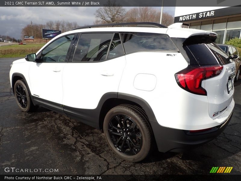 Summit White / Jet Black 2021 GMC Terrain SLT AWD