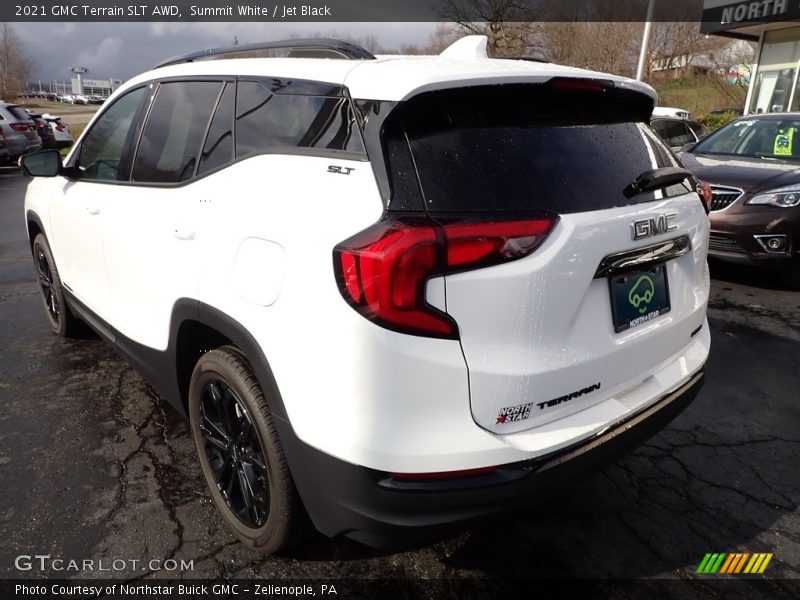 Summit White / Jet Black 2021 GMC Terrain SLT AWD