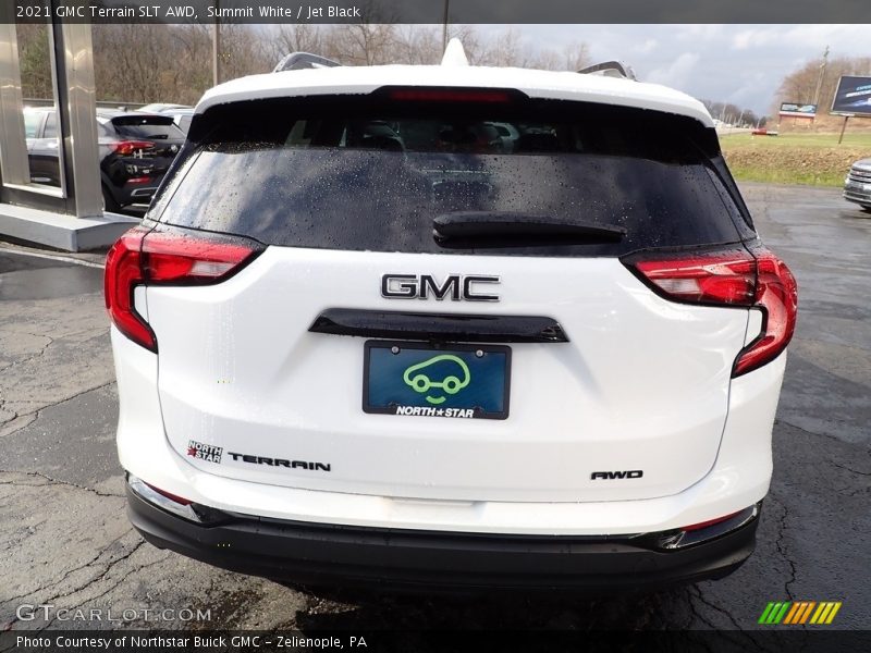 Summit White / Jet Black 2021 GMC Terrain SLT AWD