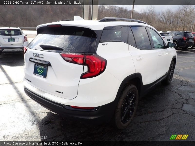 Summit White / Jet Black 2021 GMC Terrain SLT AWD