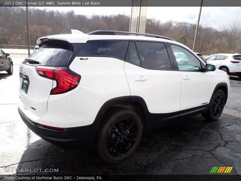 Summit White / Jet Black 2021 GMC Terrain SLT AWD