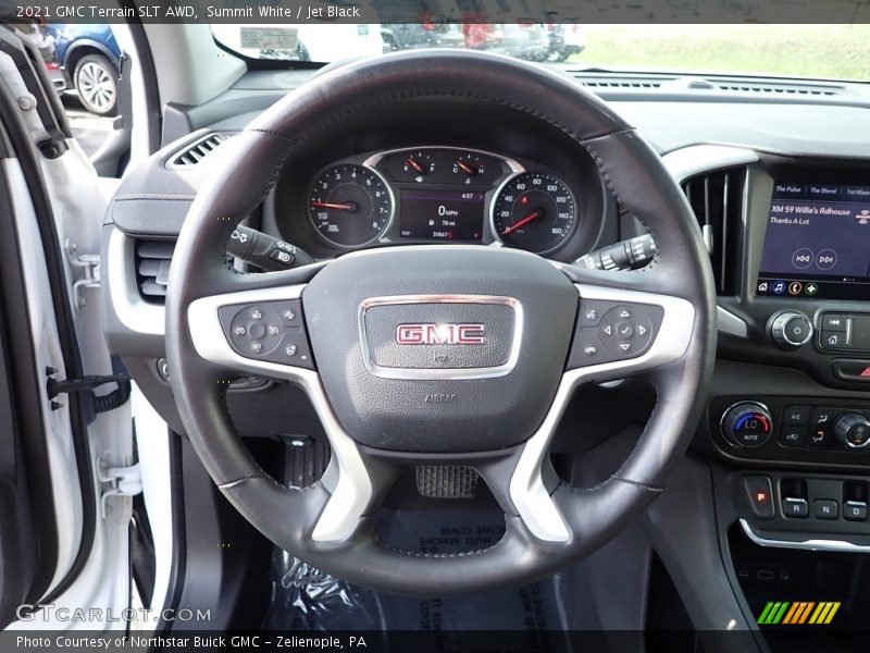 Summit White / Jet Black 2021 GMC Terrain SLT AWD