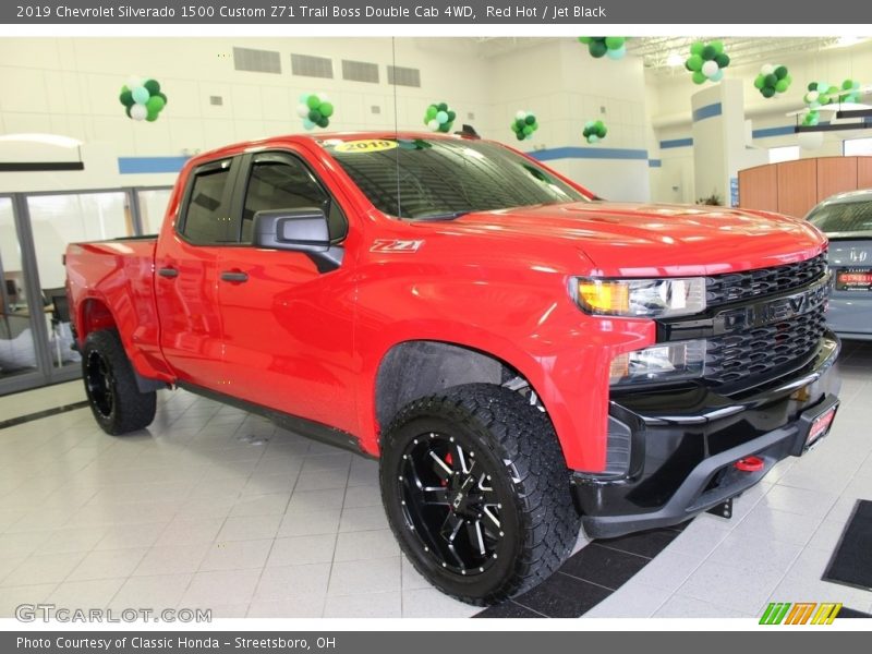 Red Hot / Jet Black 2019 Chevrolet Silverado 1500 Custom Z71 Trail Boss Double Cab 4WD