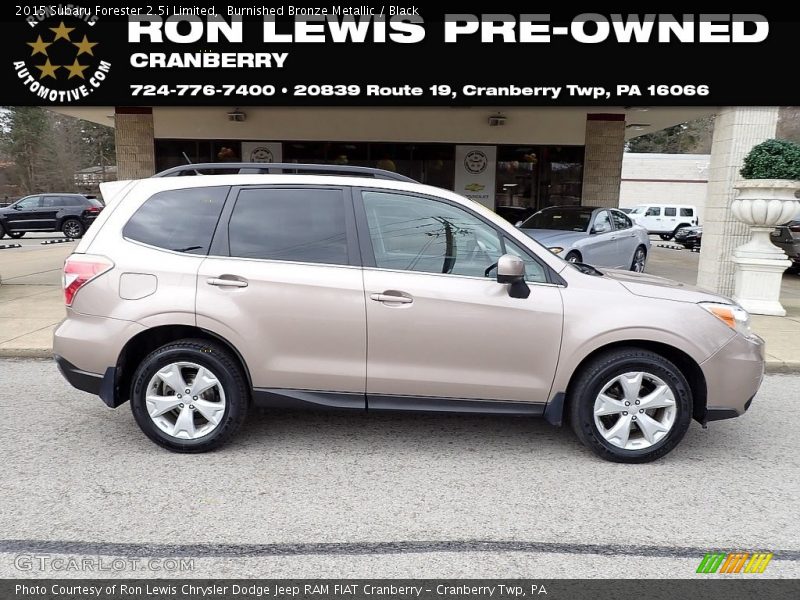 Burnished Bronze Metallic / Black 2015 Subaru Forester 2.5i Limited