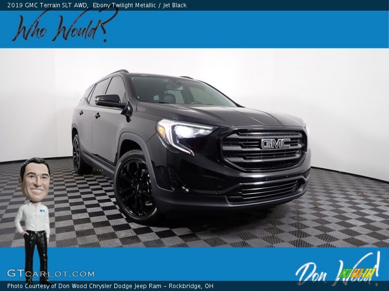 Ebony Twilight Metallic / Jet Black 2019 GMC Terrain SLT AWD