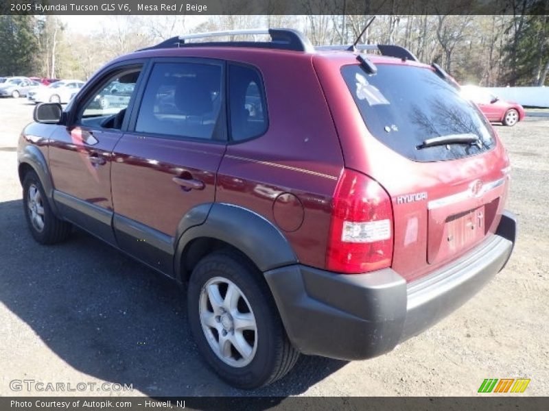 Mesa Red / Beige 2005 Hyundai Tucson GLS V6