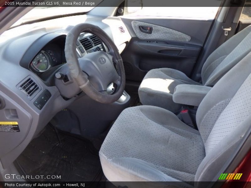 Mesa Red / Beige 2005 Hyundai Tucson GLS V6