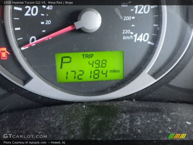 Mesa Red / Beige 2005 Hyundai Tucson GLS V6
