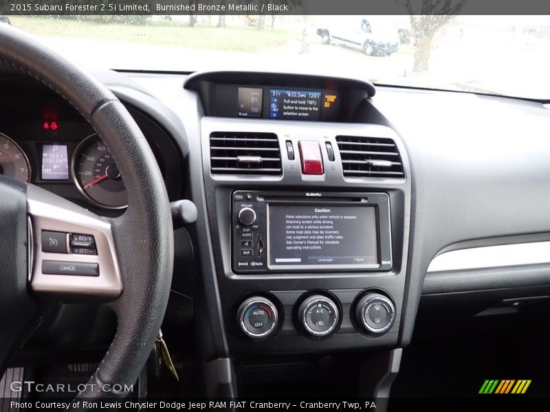 Controls of 2015 Forester 2.5i Limited