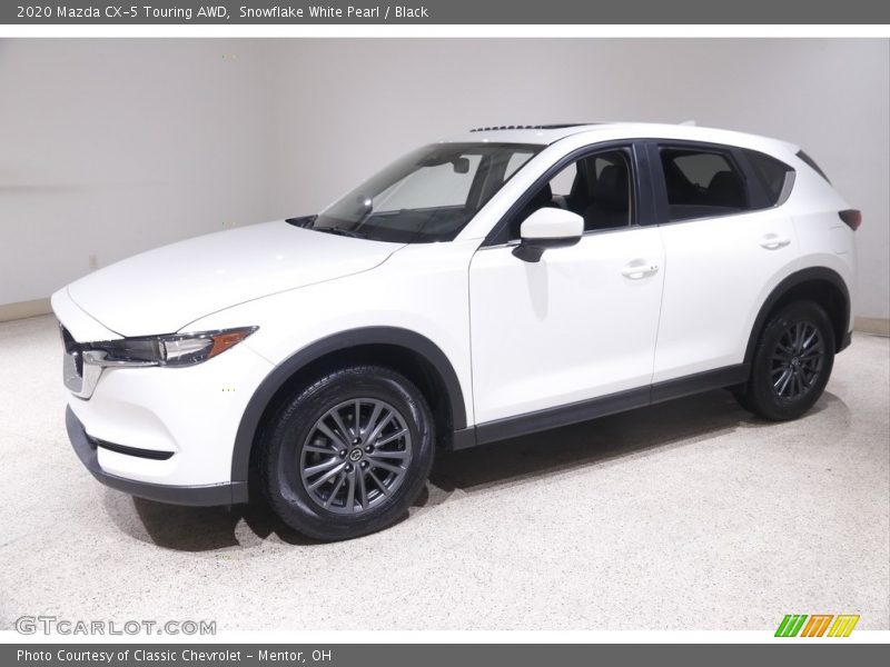 Snowflake White Pearl / Black 2020 Mazda CX-5 Touring AWD