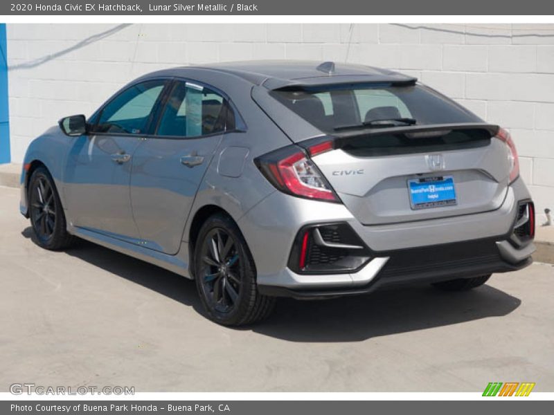 Lunar Silver Metallic / Black 2020 Honda Civic EX Hatchback