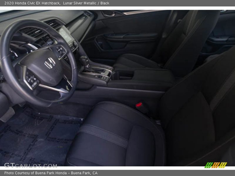 Lunar Silver Metallic / Black 2020 Honda Civic EX Hatchback