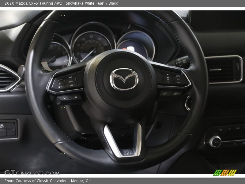 Snowflake White Pearl / Black 2020 Mazda CX-5 Touring AWD