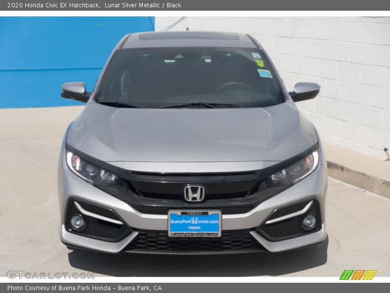 Lunar Silver Metallic / Black 2020 Honda Civic EX Hatchback