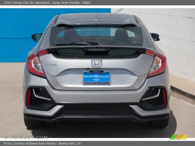 Lunar Silver Metallic / Black 2020 Honda Civic EX Hatchback