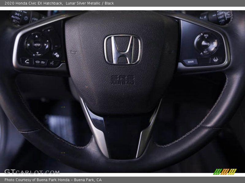 Lunar Silver Metallic / Black 2020 Honda Civic EX Hatchback