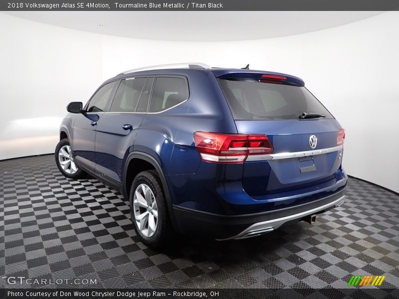 Tourmaline Blue Metallic / Titan Black 2018 Volkswagen Atlas SE 4Motion
