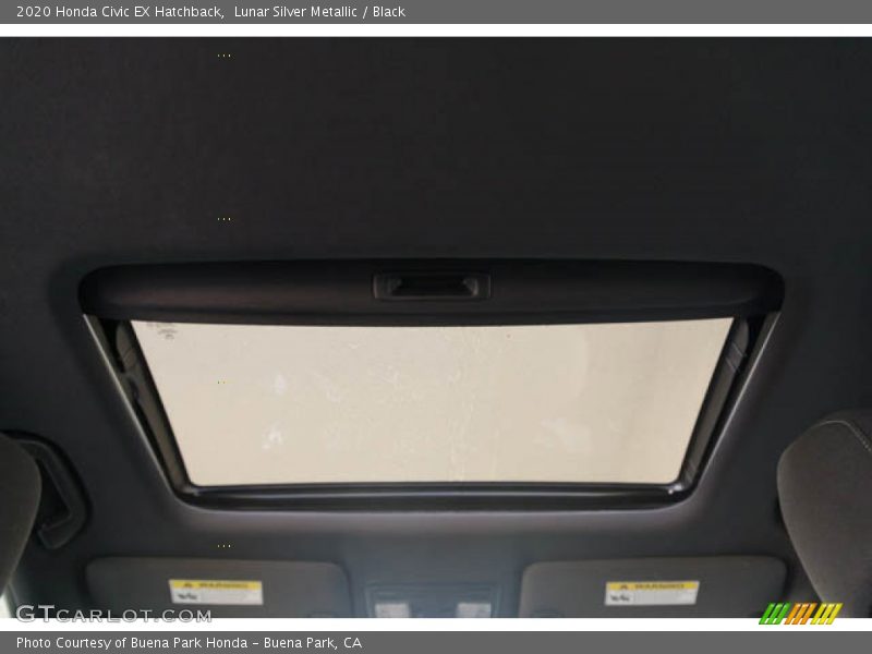 Lunar Silver Metallic / Black 2020 Honda Civic EX Hatchback