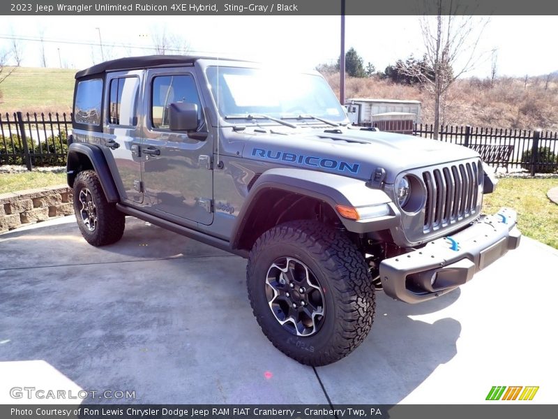 Sting-Gray / Black 2023 Jeep Wrangler Unlimited Rubicon 4XE Hybrid