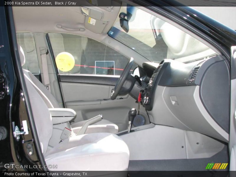 Black / Gray 2008 Kia Spectra EX Sedan