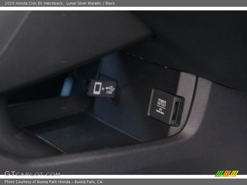 Lunar Silver Metallic / Black 2020 Honda Civic EX Hatchback