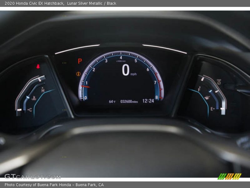 Lunar Silver Metallic / Black 2020 Honda Civic EX Hatchback
