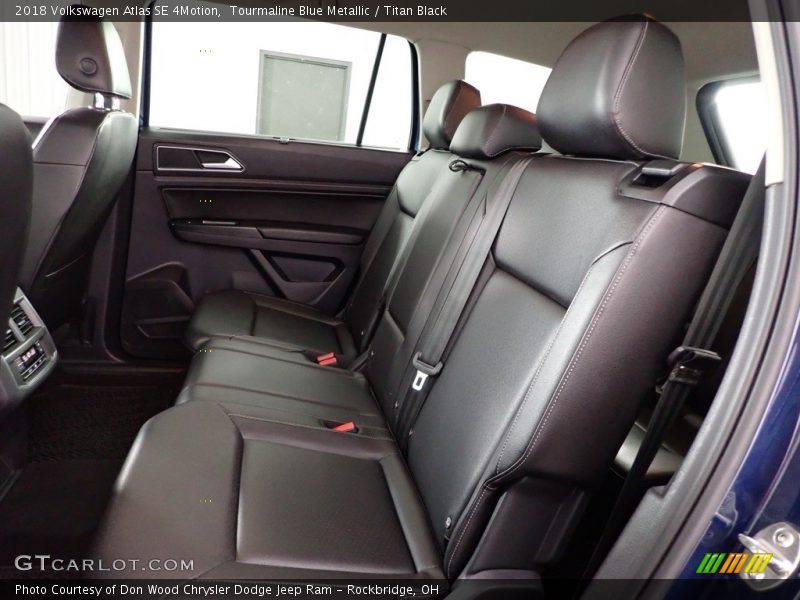 Tourmaline Blue Metallic / Titan Black 2018 Volkswagen Atlas SE 4Motion