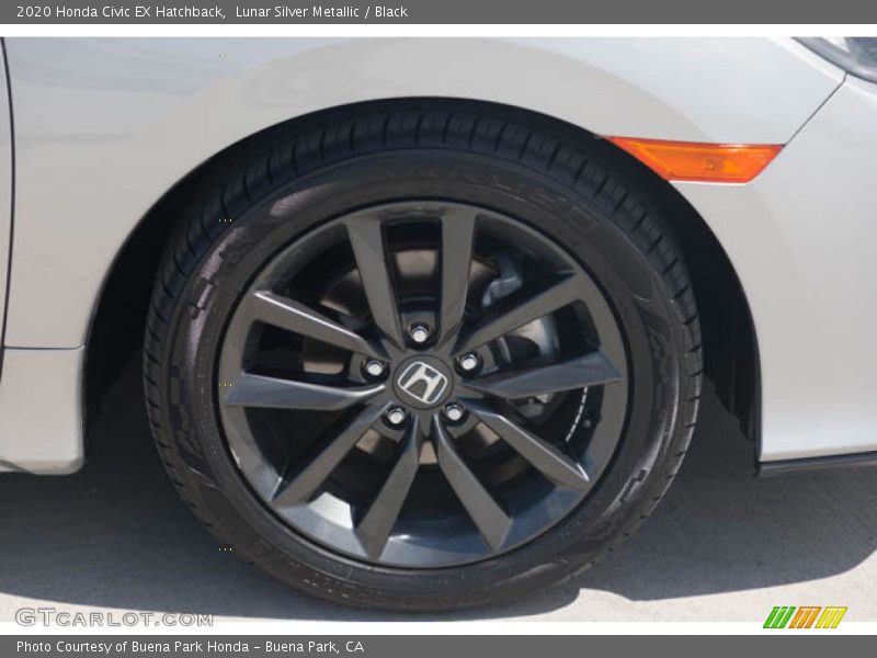 Lunar Silver Metallic / Black 2020 Honda Civic EX Hatchback