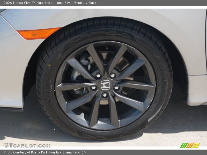 Lunar Silver Metallic / Black 2020 Honda Civic EX Hatchback