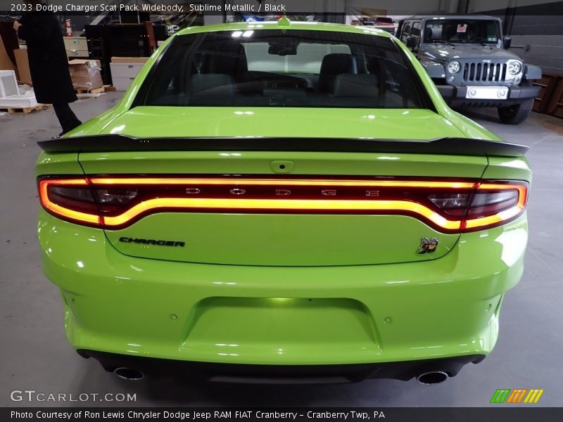 Sublime Metallic / Black 2023 Dodge Charger Scat Pack Widebody