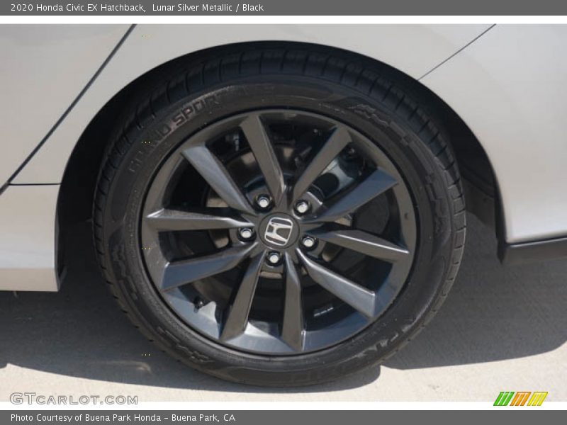 Lunar Silver Metallic / Black 2020 Honda Civic EX Hatchback
