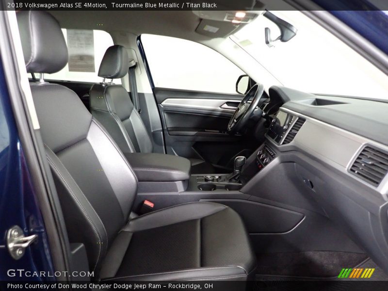 Tourmaline Blue Metallic / Titan Black 2018 Volkswagen Atlas SE 4Motion