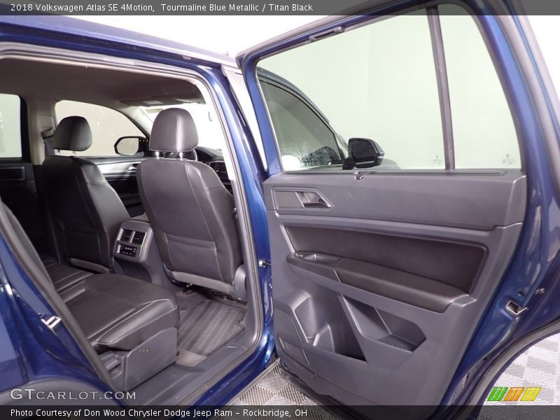 Tourmaline Blue Metallic / Titan Black 2018 Volkswagen Atlas SE 4Motion
