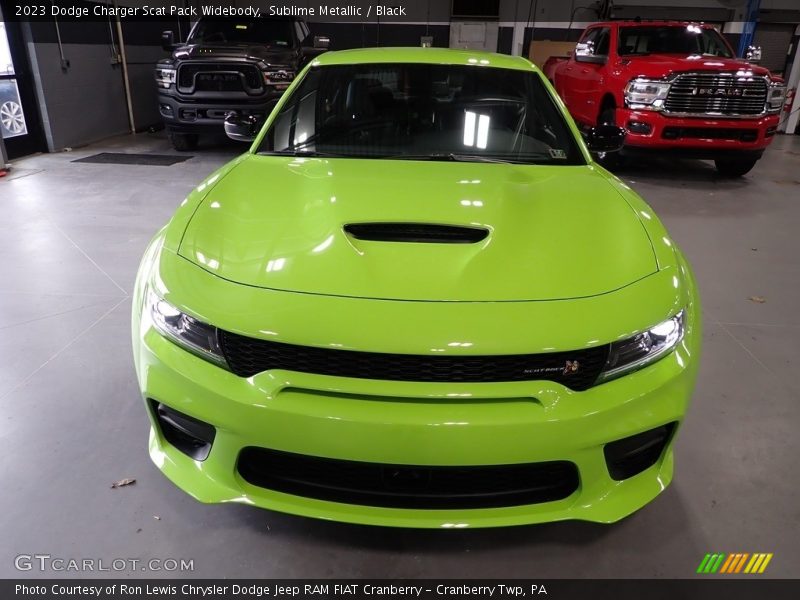 Sublime Metallic / Black 2023 Dodge Charger Scat Pack Widebody