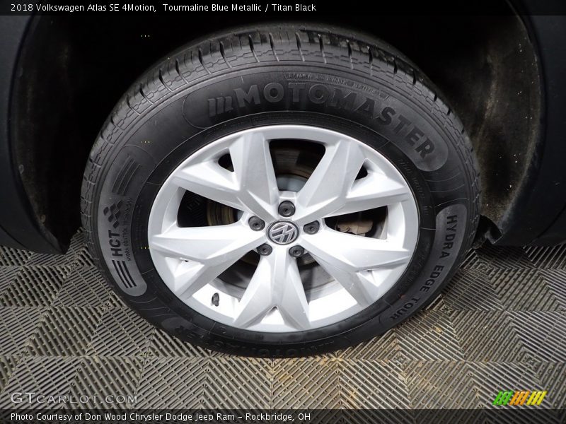 Tourmaline Blue Metallic / Titan Black 2018 Volkswagen Atlas SE 4Motion