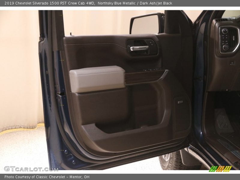 Northsky Blue Metallic / Dark Ash/Jet Black 2019 Chevrolet Silverado 1500 RST Crew Cab 4WD