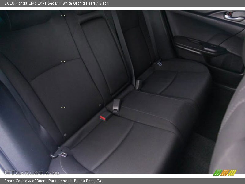 White Orchid Pearl / Black 2018 Honda Civic EX-T Sedan