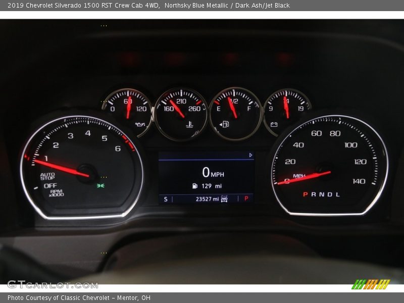 Northsky Blue Metallic / Dark Ash/Jet Black 2019 Chevrolet Silverado 1500 RST Crew Cab 4WD