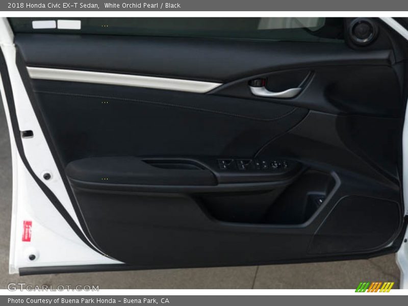 White Orchid Pearl / Black 2018 Honda Civic EX-T Sedan