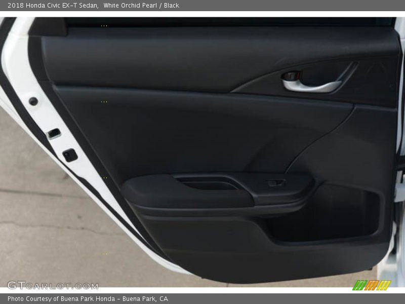 White Orchid Pearl / Black 2018 Honda Civic EX-T Sedan