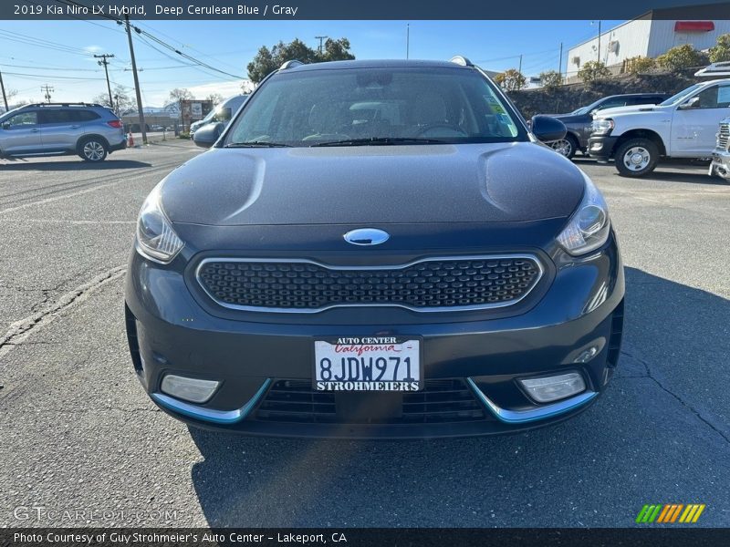 Deep Cerulean Blue / Gray 2019 Kia Niro LX Hybrid