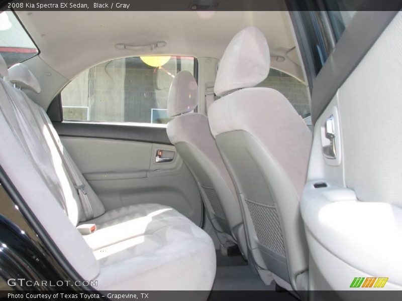 Black / Gray 2008 Kia Spectra EX Sedan
