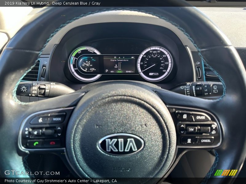 Deep Cerulean Blue / Gray 2019 Kia Niro LX Hybrid