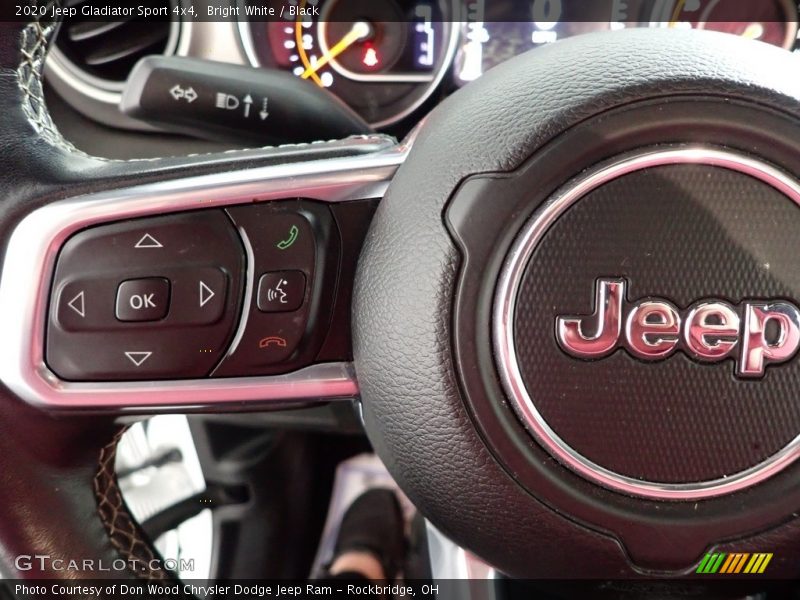Bright White / Black 2020 Jeep Gladiator Sport 4x4