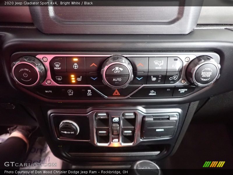Bright White / Black 2020 Jeep Gladiator Sport 4x4