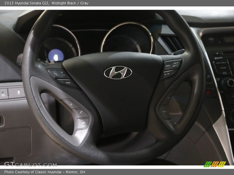 Midnight Black / Gray 2013 Hyundai Sonata GLS