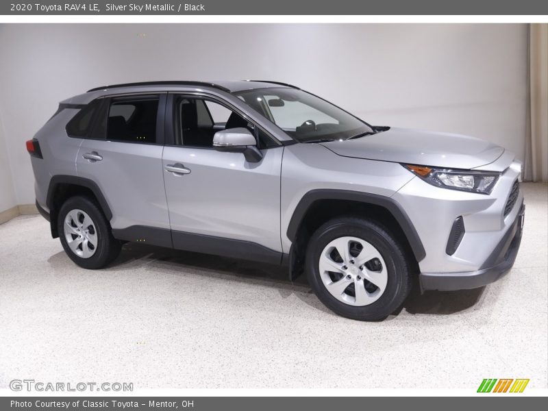 Silver Sky Metallic / Black 2020 Toyota RAV4 LE